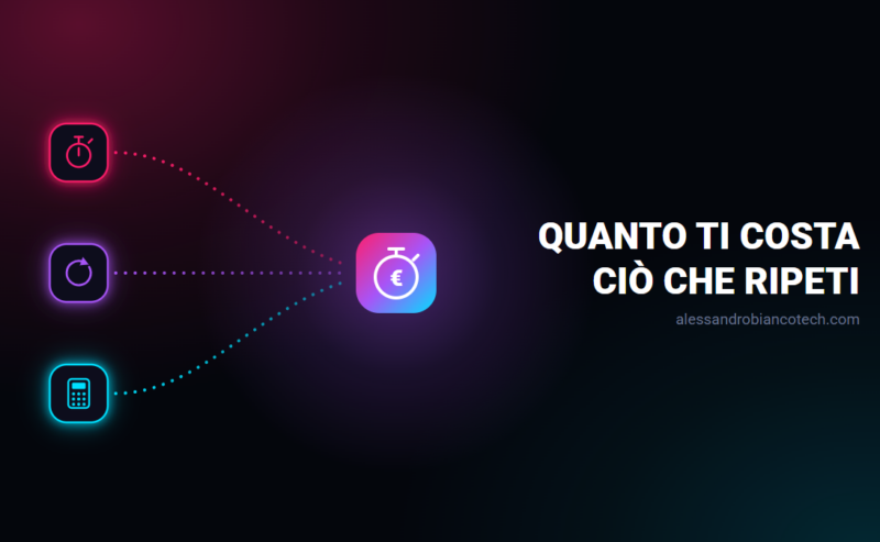 Quanto ti costa davvero un’attività ripetitiva