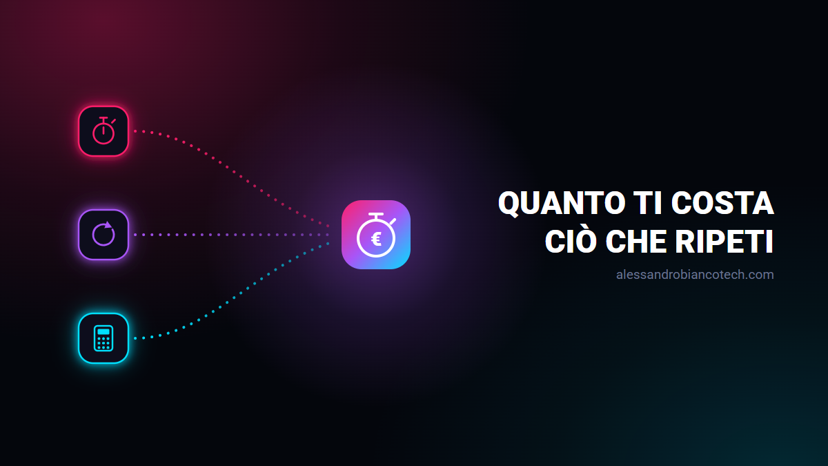 Quanto ti costa davvero un’attività ripetitiva
